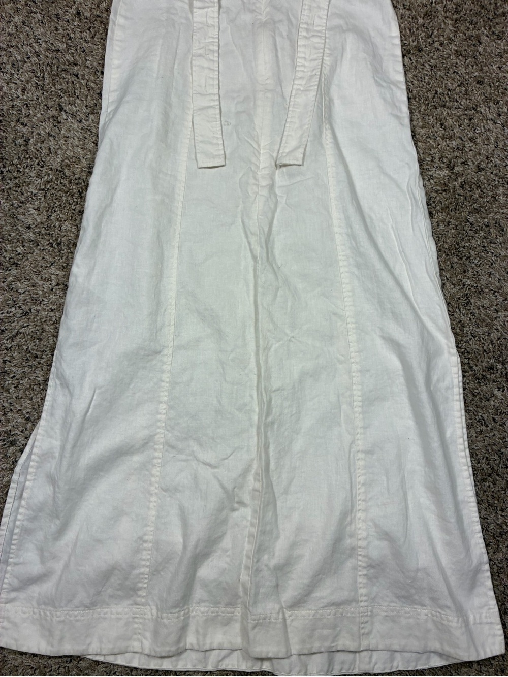Madewell Linen Blend Princess Seamed Midi Dress - Picture 14 of 14